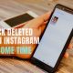 How to get back your Instagram deleted post after some time