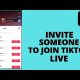 How to invite someone to join Tiktok live
