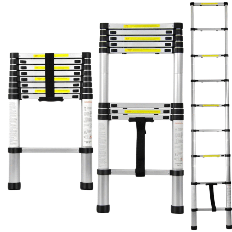 Telescopic ladder 2.6m