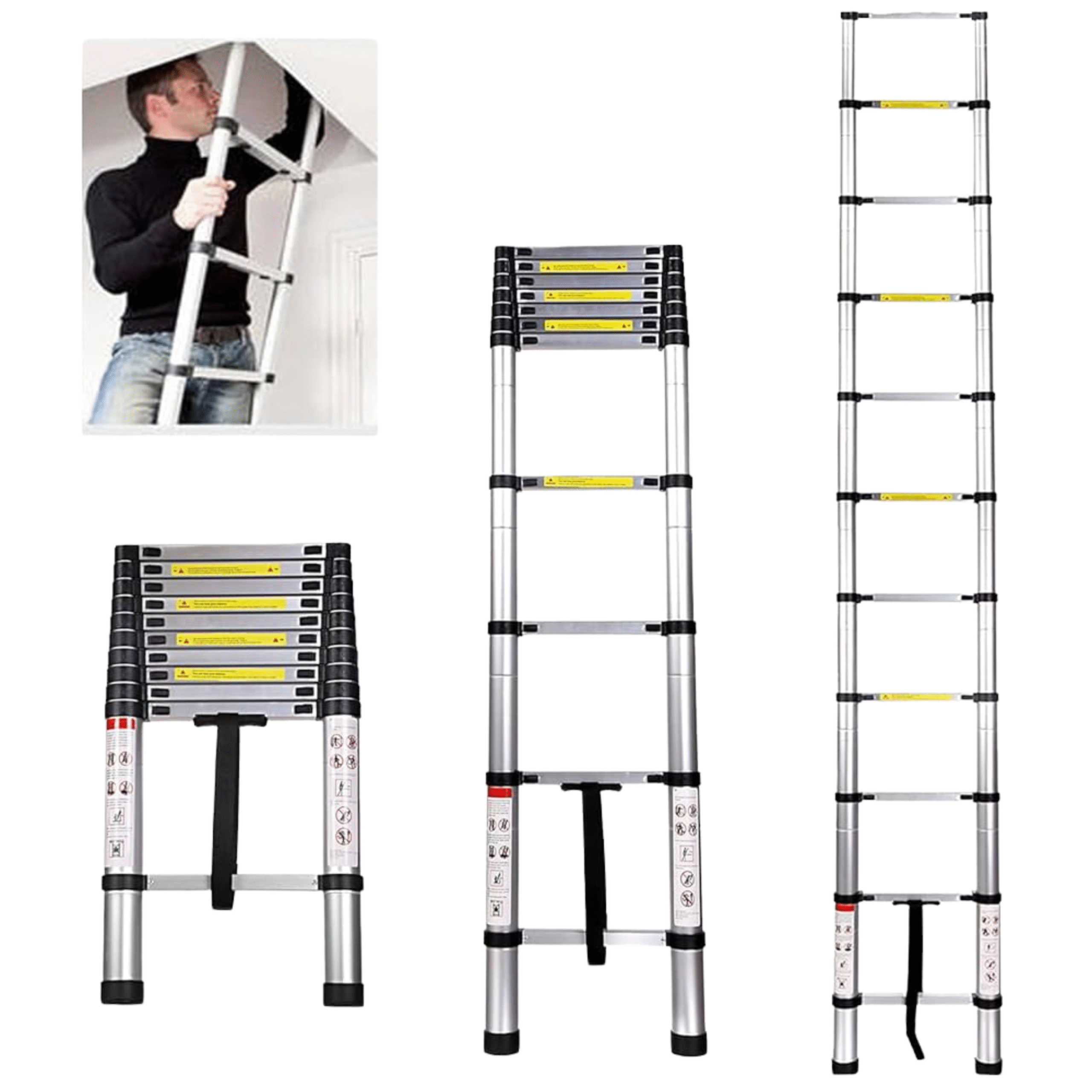 Telescopic ladder 3.2m