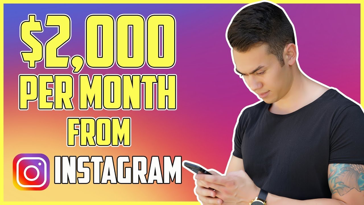 $2000 Per Month From Instagram (How To Make Money Online For Beginners)