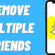How To Remove Multiple Snapchat Friends At ONCE (Easy)